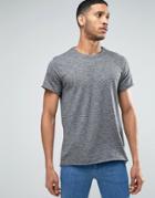 Selected Homme T-shirt With Raw Hem - Black