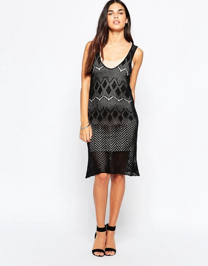 Goldie My Own Way Knitted Dress - Black