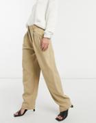 Weekday Zinc Tailored Pants In Beige-neutral
