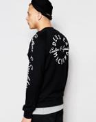 Deus Ex Machina Sweatshirt With Back Print - Black