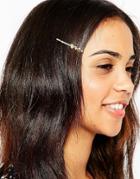 Orelia She Sells Sea Shells Hair Slide - Pale Gold