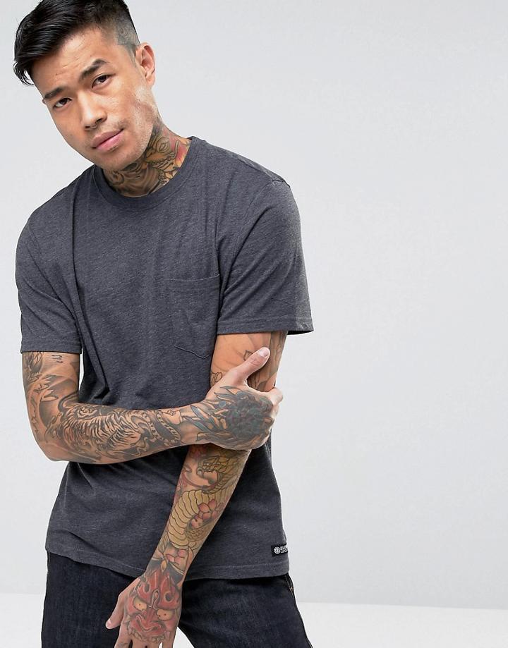Element Basic Pocket T-shirt In Charcoal - Gray