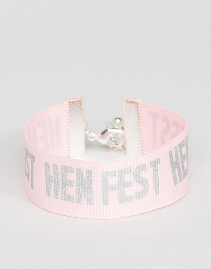 Asos Hen Hen Fest Bracelet - Pink