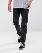 Levis Skateboarding 501 Original 5 Pocket Jeans In Black Rinse - Black
