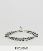 Reclaimed Vintage Inspired Chain Bracelet In Silver Exclusive At Asos - Silver