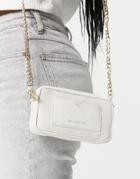 Paul Costelloe Leather Small Bag In Off White Mix-multi