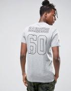 New Era Raiders T-shirt With Back Print - Gray