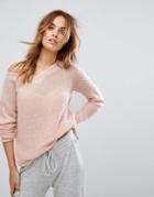 Micha Lounge Off Shoulder Slouchy Sweater - Pink
