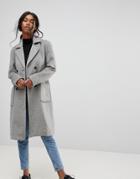 B.young Classic Belted Coat - Gray