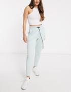 Night Addict Coordinating High Waist Tracksuit Sweatpants In Pastel Blue-blues