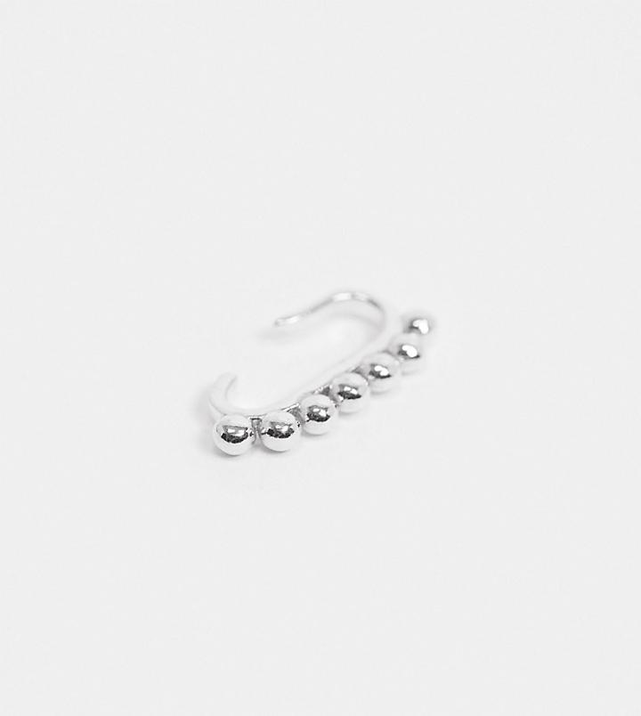 Kingsley Ryan Ear Cuff In Sterling Silver With Bobble Detail