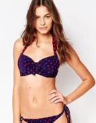 Pour Moi Key West Underwired Halter Bikini Top - Blue