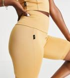 Puma Infuse High Waist Legging Shorts In Caramel-neutral