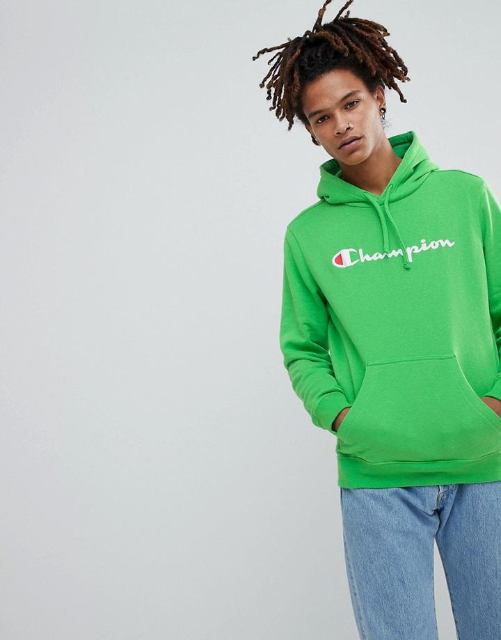 Champion Logo Hoodie - Green