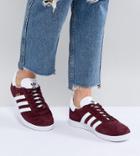 Adidas Originals Gazelle Sneakers In Maroon - Red