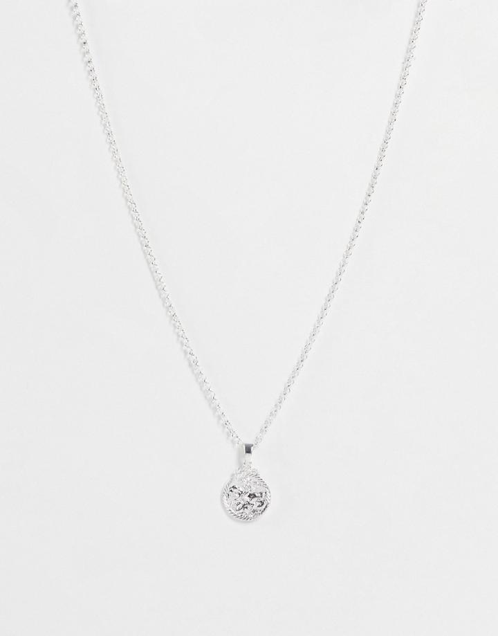 Chained & Able Mini Sovereign Pendant In Silver