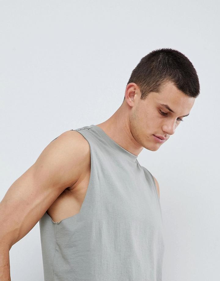 New Look Tank Top In Khaki - Green