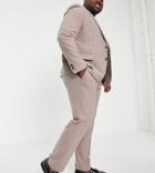 Harry Brown Plus Wedding Wool Blend Slim Fit Tweed Suit Pants