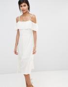 Vero Moda Ruffle Cami Dress - Antique White