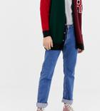 Reclaimed Vintage The '89 Original Fit Jeans In Dark Stone Wash-white