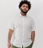 Only & Sons Short Sleeved Linen Shirt - White