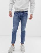 Only & Sons Skinny Fit Jeans In Washed Blue - Blue