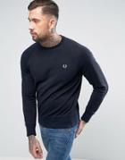 Fred Perry Crew Neck Sweatshirt In Navy - Navy