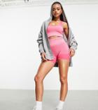 Hiit Seamless Booty Short In Pink Ombre