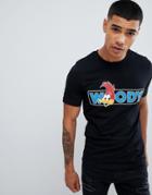 Only & Sons Woody Woodpecker T-shirt - Black