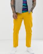 Asos Design Classic Rigid Jeans In Yellow - Yellow