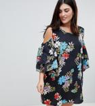 Koko Cold Shoulder Printed Dress - Multi