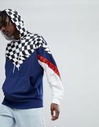 Asos X Star Wars Oversized Hoodie With Checkerboard & Printed Tape - Blue