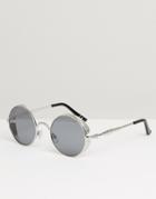 Jeepers Peepers Round Sunglasses - Silver
