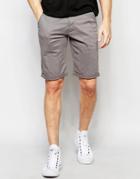 Lindebergh Chino Shorts In Gray - Gray