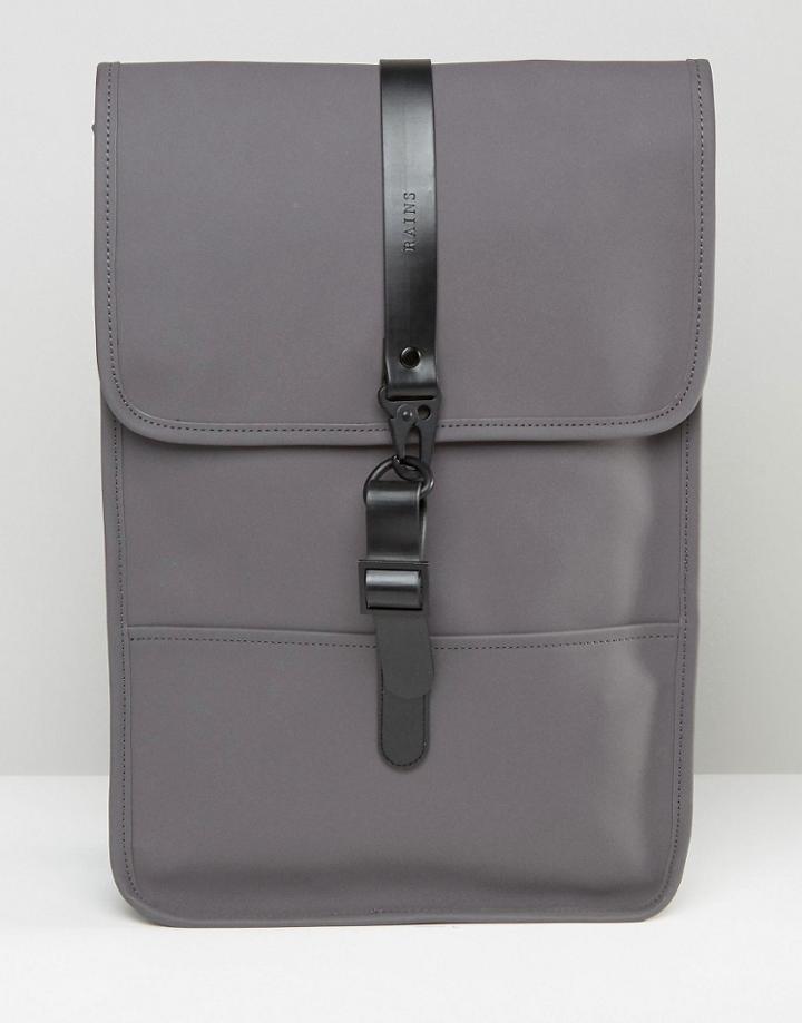 Rains Mini Backpack In Gray - Gray