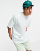 River Island Regular Fit Pique T-shirt In Light Green