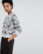 Ymc Hazey Floral Sweatshirt - Gray
