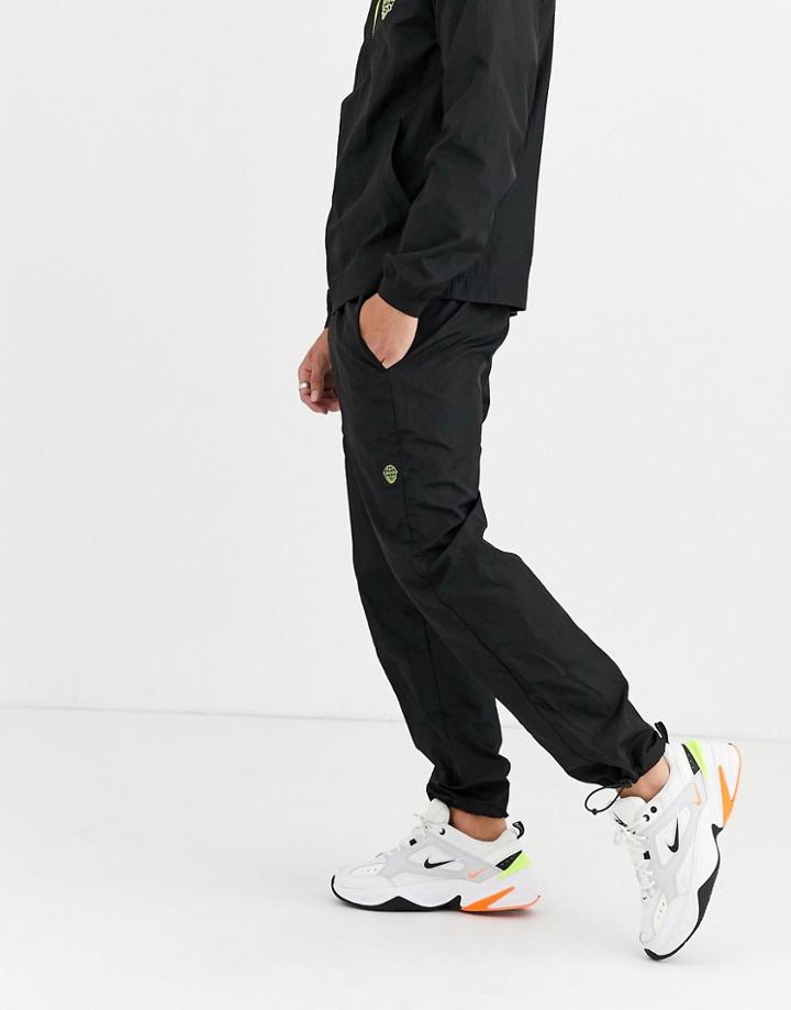 Entente Nylon Sweatpants In Black