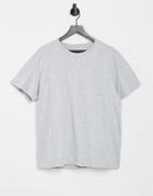 Weekday Relaxed T-shirt In Gray Melange-grey