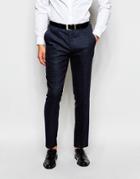 Ted Baker Houndstooth Suit Pants In Slim Fit - Dark Blue