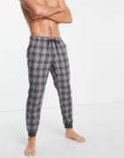 Abercrombie & Fitch Check Lounge Sweatpants In Gray
