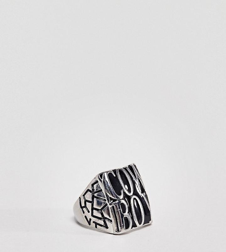 Sacred Hawk Cowboy Ring - Silver