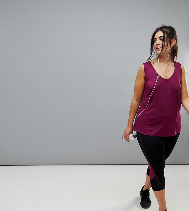 Rainbeau Curve Florence Capri Leggings - Black