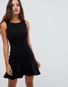 Closet London Bodycon Peplum Dress - Black
