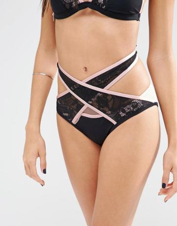 Quontum Soft Tie Wrap Bikini Bottom - Multi
