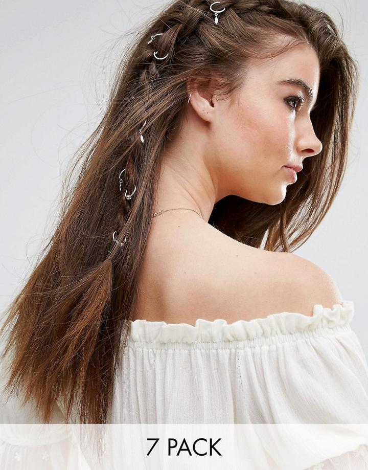 Johnny Loves Rosie Festival Silver Hair Rings - Silver