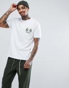 Asos Valentines Relaxed T-shirt With Avo Cuddle Embroidery - White