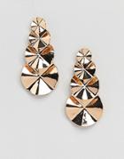 Aldo Circle Tiered Gold Earrings - Gold