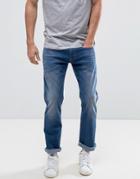 Esprit Slim Fit Jeans In Light Wash - Blue