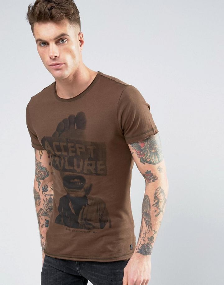 Blend Accept Failure T-shirt - Brown